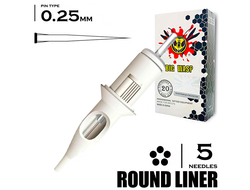 5RL/0,25 mm - Round Liner "BIG-WASP" (STANDARD WHITE)