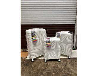 Комплект из 3х чемоданов Impreza Imperial Полипропилен S,M,L Белый