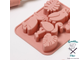 Форма для выпечки силиконовая Доляна «Тропики», 18×14×2,5 см, цвет розовый