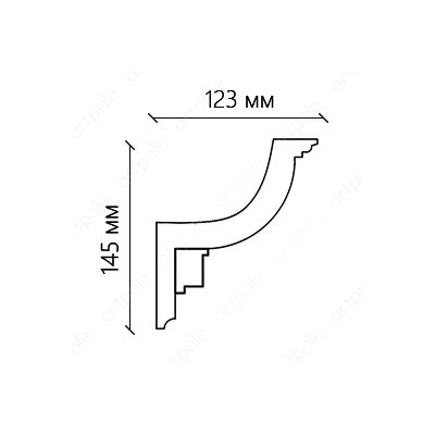 Карниз орнаментальный SK147N (наборный)