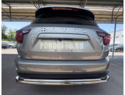 Защита заднего бампера двойная Папа Тюнинг d60/42 для Haval H7 2025-