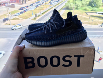 Кроссовки Adidas Yeezy Boost 350 V2 Black Reflective