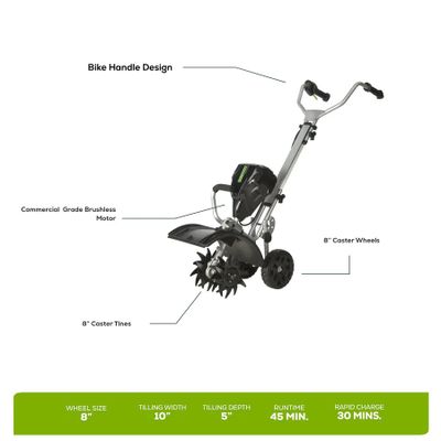 Культиватор Greenworks GC82T