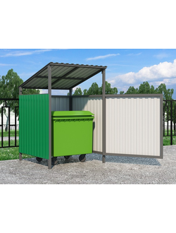 Мусорная площадка на 1 бак (арт. МП 01)