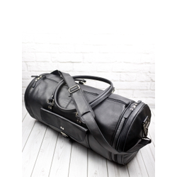 Кожаная дорожная сумка Belforte black (арт. 4011-01)