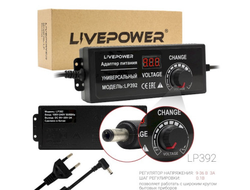 Блок питания универсальный  LP392  9-36V/3A LCD+регулировка  (5,5*2,5)