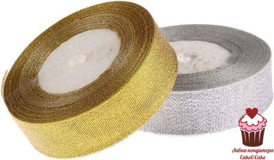 Лента парча Золото 10 мм, 25 метров