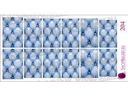 Слайдер-дизайн 204 - Голубая кожаная обивка