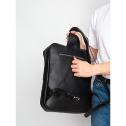 Кожаный рюкзак Lanciano Premium black (арт. 3066-51)