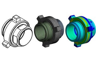 Быстроразъемные соединения (БРС): силовой расчет, расчет максимального рабочего давления и поверочный расчет на прочность