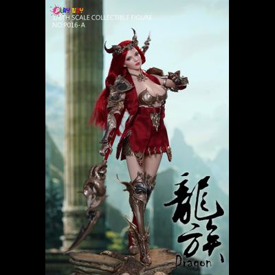 ПРЕДЗАКАЗ - Эльфийка-воин в красном- КОЛЛЕКЦИОННАЯ ФИГУРКА 1/6 Dragon Elves golden (P016A) - PLAY TOY ?ЦЕНА: 26700 РУБ?