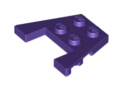 Wedge, Plate 3 x 4 with Stud Notches, Dark Purple (48183 / 6142340 / 6170530)