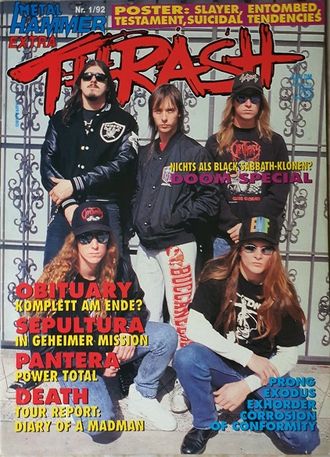 METAL HAMMER Extra Trach UK Magazine January 1992 Иностранные музыкальные журналы, Intpressshop