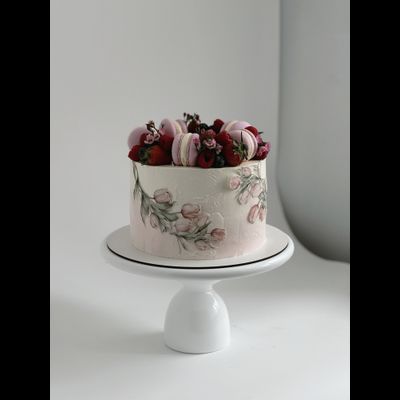 Торт с цветами