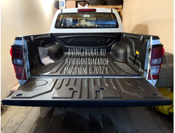 Вкладыш в кузов Aeroklas с нахлёстом на борта для Isuzu D-max 2012-2020 г.в. + 4 металлические петли