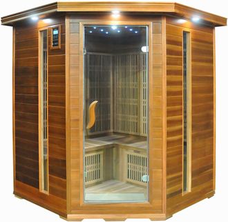 Инфракрасная кабина (сауна) SaunaMagic Cedar CST Corner Medium