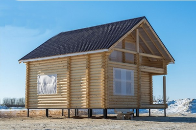 Дом из бревна ДБ-05, площадь 100 м2