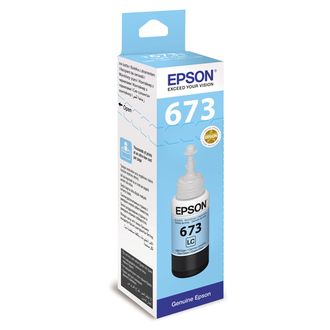 Чернила EPSON (C13T67354A) для СНПЧ Epson L800/L805/L810/L850/L1800, светло-голубые, оригинальные