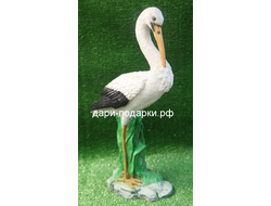 Аист у гнезда 45*26см  1кг  полистоун Россия 1037-012543  Аист - является символом новой жизни. Согласно русским народным поверьям, аист - птица, приносящая счастье в Ваш дом. Также аист покровительствует рождению детей.