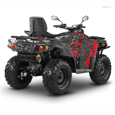 Наклейки на квадроцикл Aodes Pathcross 1000 mud pro - 2021 2022 2023 2024 №4632-4