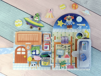 Игра из фетра на липучках "Космопес и пришельцы"