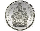 50 центов 150 лет Конфедерации, герб. Канада, 2017 год
