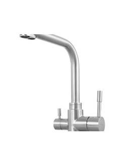 Смеситель для кухни из нержавеющей стали с подключением к фильтру с питьевой водой Lemark Expert LM5061S