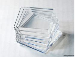 Подставка для образцов квадратная, пластиковая 40*40мм, 10шт.