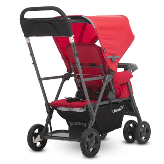 Прогулочная коляска для погодок Joovy Caboose Ultralight Graphite Красный