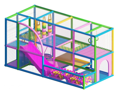 Детский игровой лабиринт «Лазурия» 4×1,95×2 м.