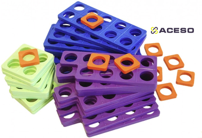 Нумикон. Набор цветных пластиковых форм 100шт.