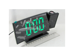Часы-будильник электронные DS-3621LP проекционные (зеленые цифры)