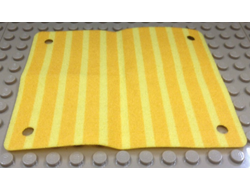 Cloth Awning 9 x 11 with Bright Light Orange Stripes Pattern, Yellow (26243 / 6146970 / 6205359)