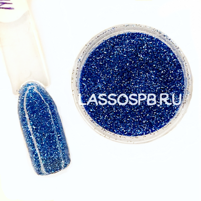 Полиэстровые блестки глиттер Сияющий Синий 0,2 мм