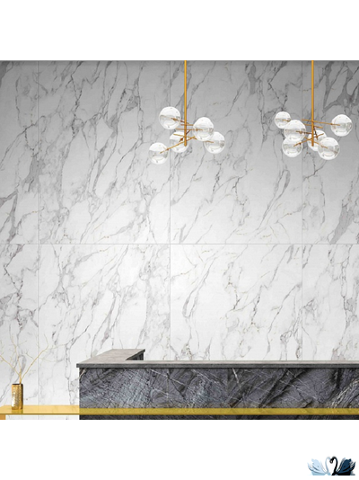 Керамогранит Creto Carrara Elite 80 х 160 см белый