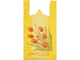 Пакет-майка Тюльпаны 30+16x55 см. 21 мкм, желтый, НД, 100 шт