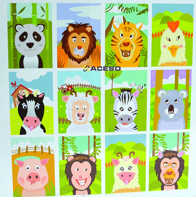 Магнитный развивающий конструктор Магнитные животные для детей