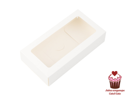 Коробка-конверт под дубайский шоколад Белая 17,5х9х3,5 см