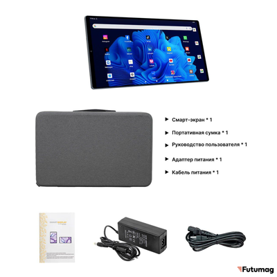 Портативный телевизор с сенсорным экраном 21.5" дюймов 6Gb/128Gb