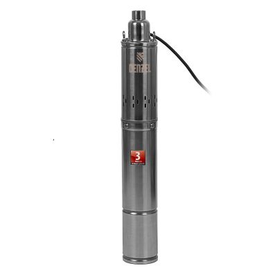Скважинный насос DWS-4-150, винтовой, диаметр 4&quot;, 1300 Вт, 2000 л/ч, напор 150 м Denzel