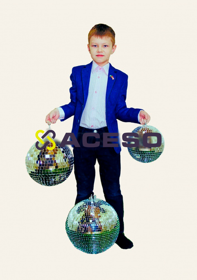 Зеркальный шар с мотором d-30см RG123