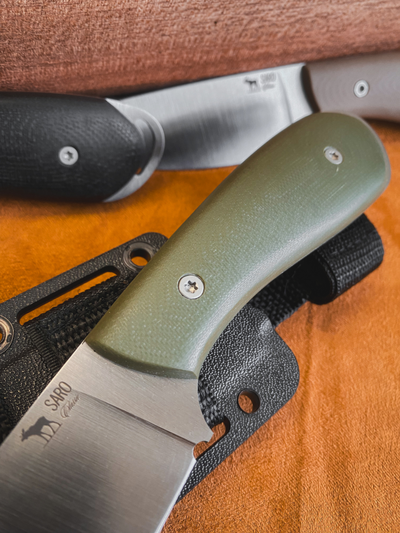 нож Лис NEXT сталь AUS10, рукоять G10, цвет олива