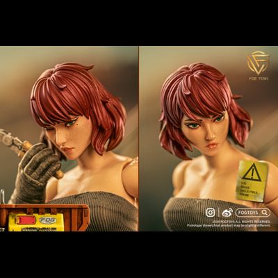 Девочка-механик с мотоциклом - Коллекционная фигурка 1/12 SCALE Fantasy Alphabet Series “M” (EA02) - FOGTOYS