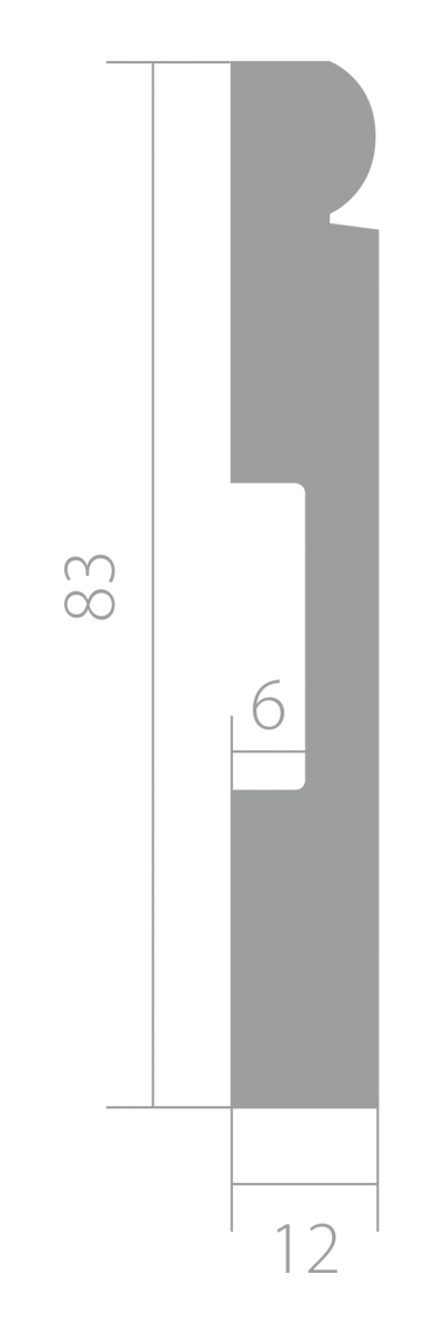 Плинтус Base 5051 - 83*12*2440мм