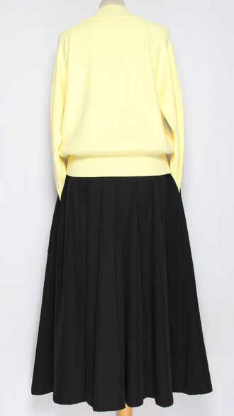 Юбка хлопок "Асимметрия запах" черная до р.52