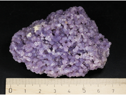 Халцедон фиолетовый виноградный, коллекционный образец, Индонезия (70*49*29 мм, 70 г) №28616