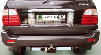 Фаркоп с нержавеющей пластиной Лидер-Плюс для Lexus LX-470/Toyota Land Cruiser 100 1998-2007