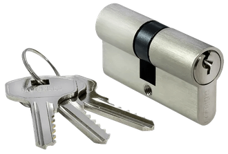 Ключевой цилиндр Morelli ключ/ключ (70 мм) 70C SN Цвет - Белый никель