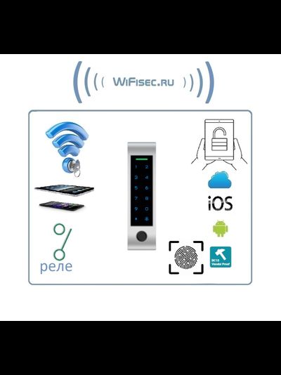 SFE410KW WI-FI - биометрический контроллер/считыватель СКУД c клавиатурой и удаленным управлением, корпус антивандальный (Tuya/Smart Life)