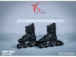 Роликовые коньки (ролики) черные 1/6 (19XG68D) - VSTOYS